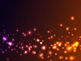 particelle di polvere d'oro fata magica particelle astratte e sfondo di colore glitterato vettore