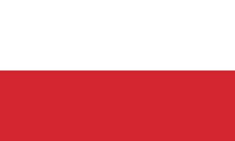 bandiera di il repubblica di Polonia vettore illustrazione