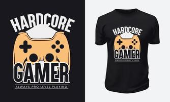 design t-shirt da gioco vettore