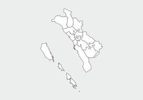 semplice mappa vettoriale amministrativa, politica e stradale dell'isola indonesiana di java