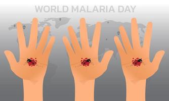 concept design della giornata mondiale della malaria per la giornata della malaria. vettore