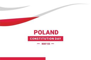 Giornata della costituzione della Polonia vettore