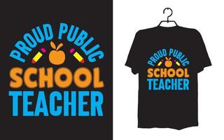 stampa t-shirt per insegnanti vettore