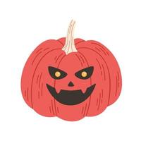 Halloween zucca, Jack o'lantern. contento Halloween, trucco o trattare. vettore