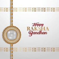 rakhi creativo per un felice festival indiano felice raksha bandhan vettore