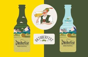 illustrazione vettoriale per il festival della birra dell'oktoberfest