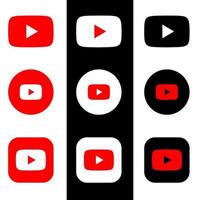 Youtube icona vettore imballare