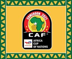 può camerun 2021 simbolo logo africano tazza calcio design vettore illustrazione