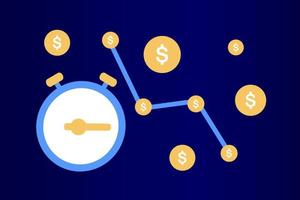 inflazione in economia. beni e servizi costano più valore. aumento dei prezzi dei generi alimentari. perdita di potere d'acquisto, aumento dei prezzi al consumo, calo del valore della valuta, crisi finanziaria. illustrazione vettoriale piatta