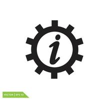 informazione cartello icona vettore logo design modello