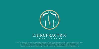 chiropratica logo design colonna vertebrale logo modello spinale icona spina dorsale icona relazionato per fisio terapia premio vettore