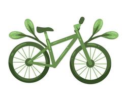 bicicletta verde ecologia vettore