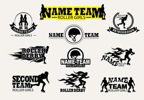 Vector Label Roller Derby