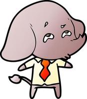 cartone animato elefante capo ricordare vettore