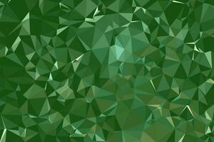 astratto buio verde geometrico poligonale sfondo molecola e comunicazione. concetto di il scienza, chimica, biologia, medicinale, tecnologia. vettore