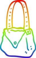 arcobaleno pendenza linea disegno cartone animato cartella vettore