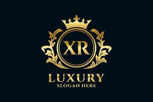 iniziale xr lettera reale lusso logo modello nel vettore arte per lussuoso il branding progetti e altro vettore illustrazione.