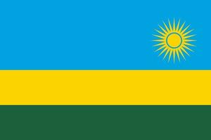 Ruanda vettore bandiera. africano nazione nazionale simbolo