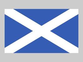 bandiera della scozia, colori ufficiali e proporzione. illustrazione vettoriale. vettore