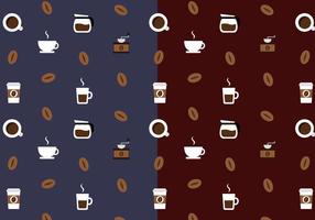 Coffee Pattern Vector gratuito