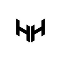 hh lettera logo design con bianca sfondo nel illustratore, cubo logo, vettore logo, moderno alfabeto font sovrapposizione stile. calligrafia disegni per logo, manifesto, invito, eccetera.
