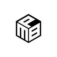mbp lettera logo design con bianca sfondo nel illustratore, vettore logo moderno alfabeto font sovrapposizione stile. calligrafia disegni per logo, manifesto, invito, eccetera.