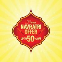 Navratri Festival offerta, modello, striscione, logo disegno, icona, manifesto, unità, etichetta, ragnatela intestazione, vettore, illustrazione, etichetta, Diwali celebrazione sfondo vettore