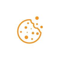 eps10 arancia vettore del browser biscotto astratto linea arte icona isolato su bianca sfondo. biscotto schema simbolo nel un' semplice piatto di moda moderno stile per il tuo sito web disegno, logo, e mobile applicazione