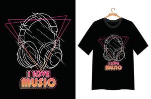 musica illustrazione per t camicia design vettore