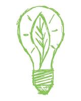 verde energia leggero lampadina logo vettore