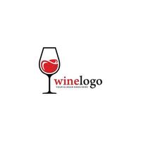 vino semplice logo vettore