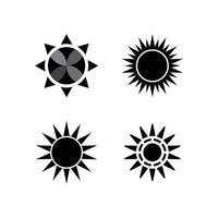 logo di illustrazione del sole vettore