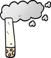 vettore pendenza illustrazione cartone animato sigaretta