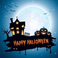 sfondo della notte di halloween vettore