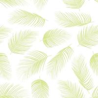 senza soluzione di continuità modello con colorato isolato palma le foglie sfondo vettore