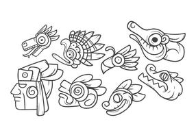 Mayan Animal Symbol Vector