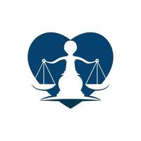 giustizia simbolo logo modello, telaio uguaglianza vettore logo design