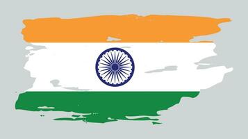 migliore India grunge struttura bandiera design vettore