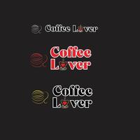 caffè tipografia logo vettore