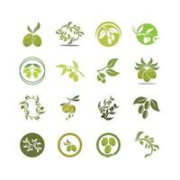 illustrazione di immagini del logo di oliva