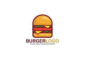 hamburger logo design vettore