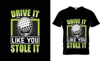 golf maglietta disegno, golf maglietta slogan e abbigliamento disegno, golf tipografia, golf vettore, golf illustrazione vettore