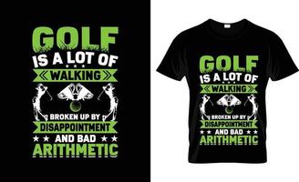 golf maglietta disegno, golf maglietta slogan e abbigliamento disegno, golf tipografia, golf vettore, golf illustrazione vettore