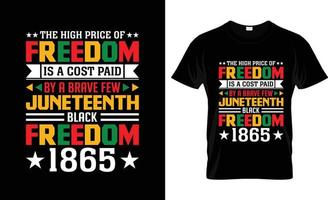 juneteenth maglietta disegno, juneteenth maglietta slogan e abbigliamento disegno, juneteenth tipografia, juneteenth vettore, diciannovesimo illustrazione vettore