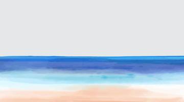 vettore illustrazione di tropicale spiaggia, mano dipinto acquerello sfondo