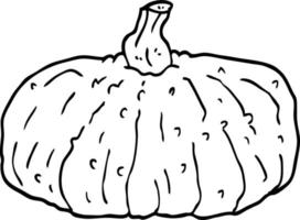 linea disegno cartone animato zucca vettore