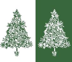 tradizione Natale albero isolato grafico vettore