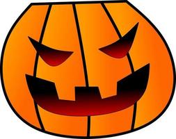 zucca Halloween per logo, icona, simbolo, Halloween, design o trucco o trattare vettore