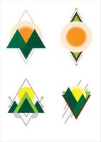forme triangolari geometriche vettore