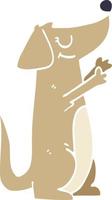 cartone animato scarabocchio cane vettore